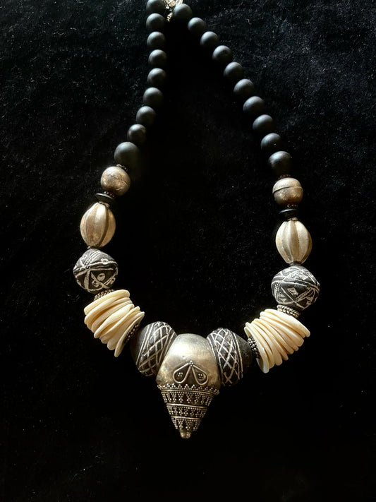Sterling Silver Ring Repurposed as the Central Pendant