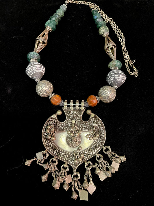 Vintage Indian Pendant Necklace
