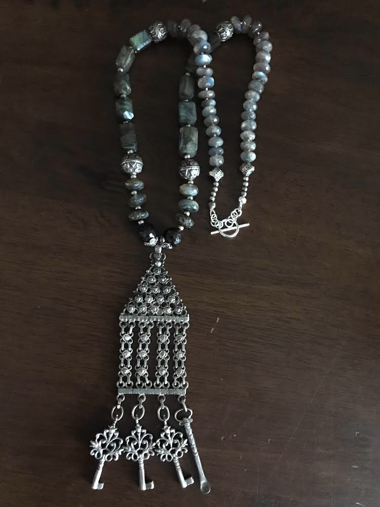 Antique Sri Lankan waist chain necklace