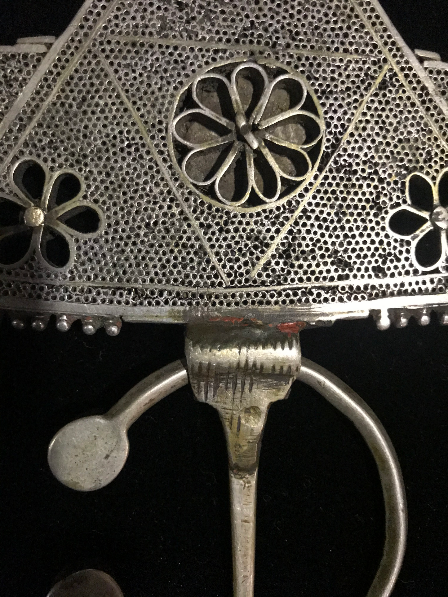Rare Antique pair of Wormhole Fibulae