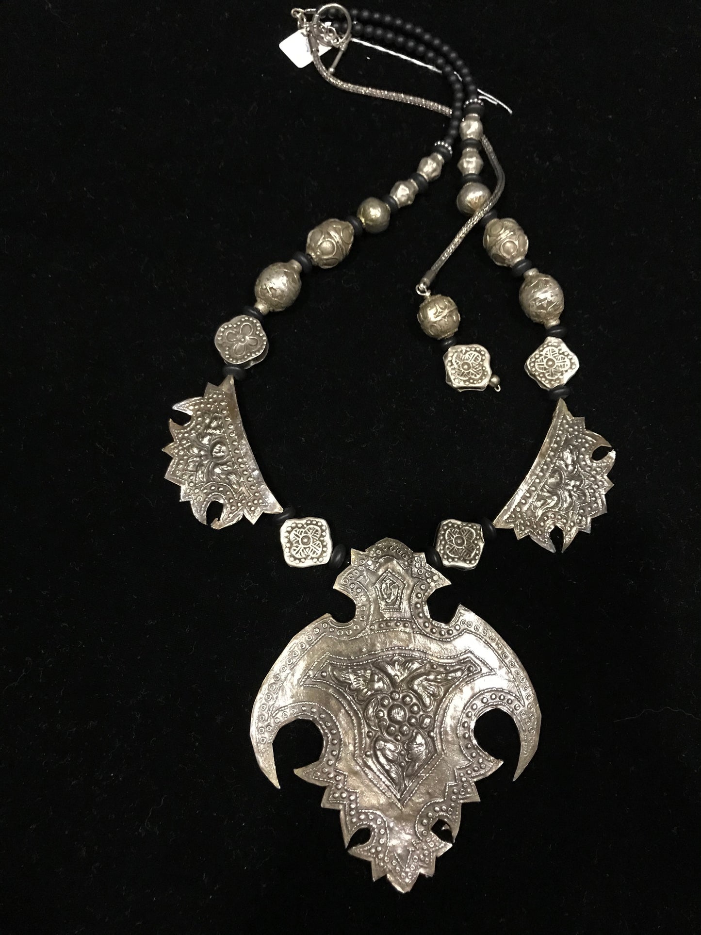 Silver Minangkabau necklace.