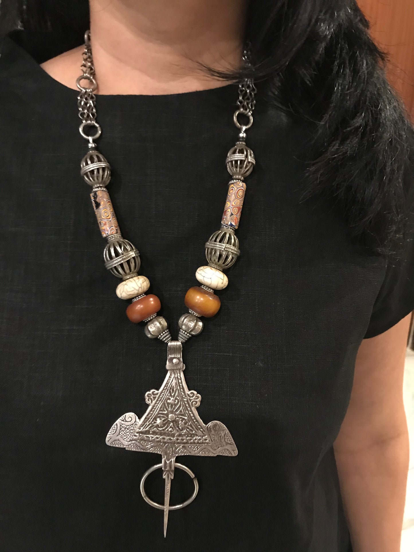 “Ram” Fibula necklace