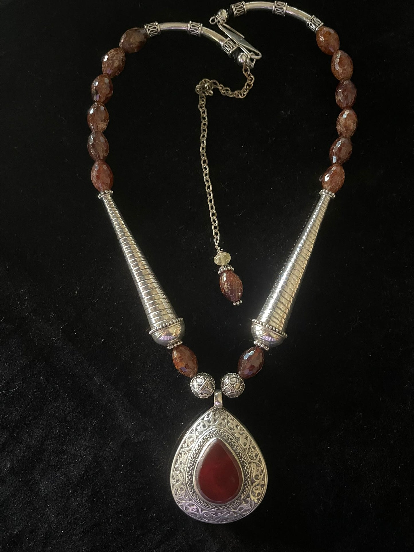 Silver and Agate Pendant