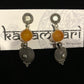 Silver and carnelian earrings