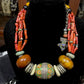 Antique Tagmout bead and coral necklace