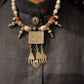 Vintage Silver Libyan box pendant necklace