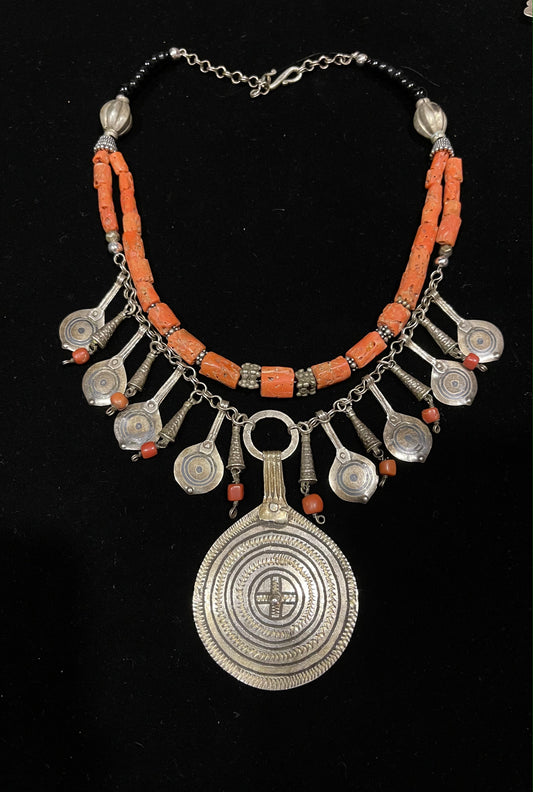Moroccan headdress necklace
