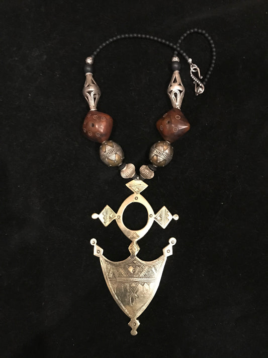 Tuareg Agadez Cross pendant necklace