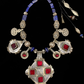 Moroccan Niello and red glass