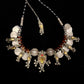 Antique Indian silver and glass necklace