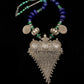 Indian Silver pendant with lapis and malachite