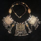 Antique gold washed silver Uzbek pendants