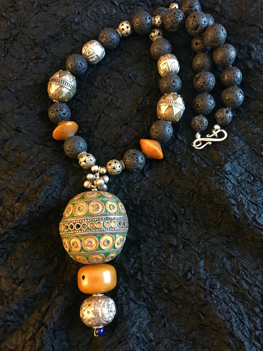 Moroccan Tagmout bead Necklace